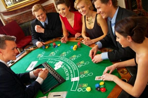 Blackjack tournament at casino night