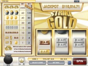 Strike Gold High Progressive Jackpot