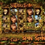 Safari Sam Online Slot Game Board