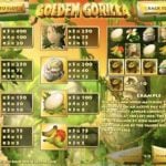 Golden Gorilla Slot Payouts