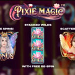 Pixie Magic Real Money Online Slot Game Intro Screen