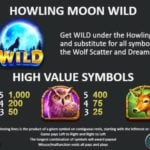 Howling at the Moon Online Slot Wild and Symbols