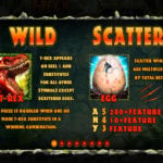 Online Slot Game T-Rex II Wild & Scatter Screenshot