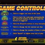 Cash Bandits 2 Online Slot Game Controls