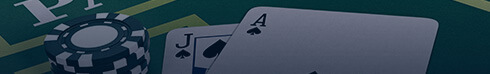 Blackjack Cards Banner