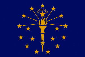 Online Gambling Indiana State Flag