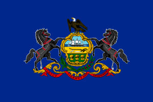 Online Gambling Pennsylvania State Flag