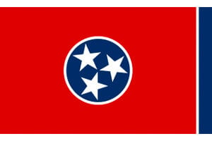 Tennessee Gambling Laws State Flag Icon