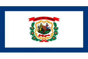 West Virginia Gambling Laws State Flag Icon