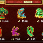 Golden Horns Online Slot Paytable Screenshot