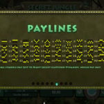 Online Slot Game Secret Jungle Paylines Screenshot