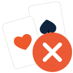 Folding Poker Hand Icon