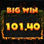 Lava Gold Online Slot Big Win Screenshot