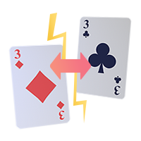 blackjack rules - split icon