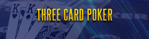 three card poker game banner