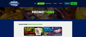 Vegas Casino Online Promotions Screenshot