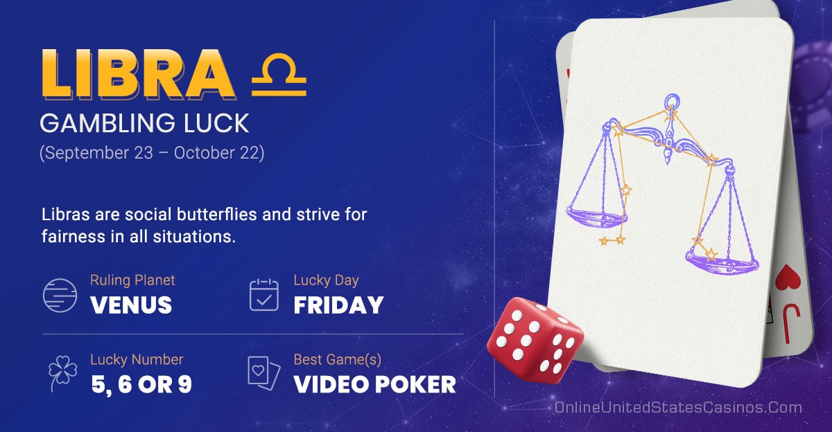 Libra Gambling Horoscope Infographic