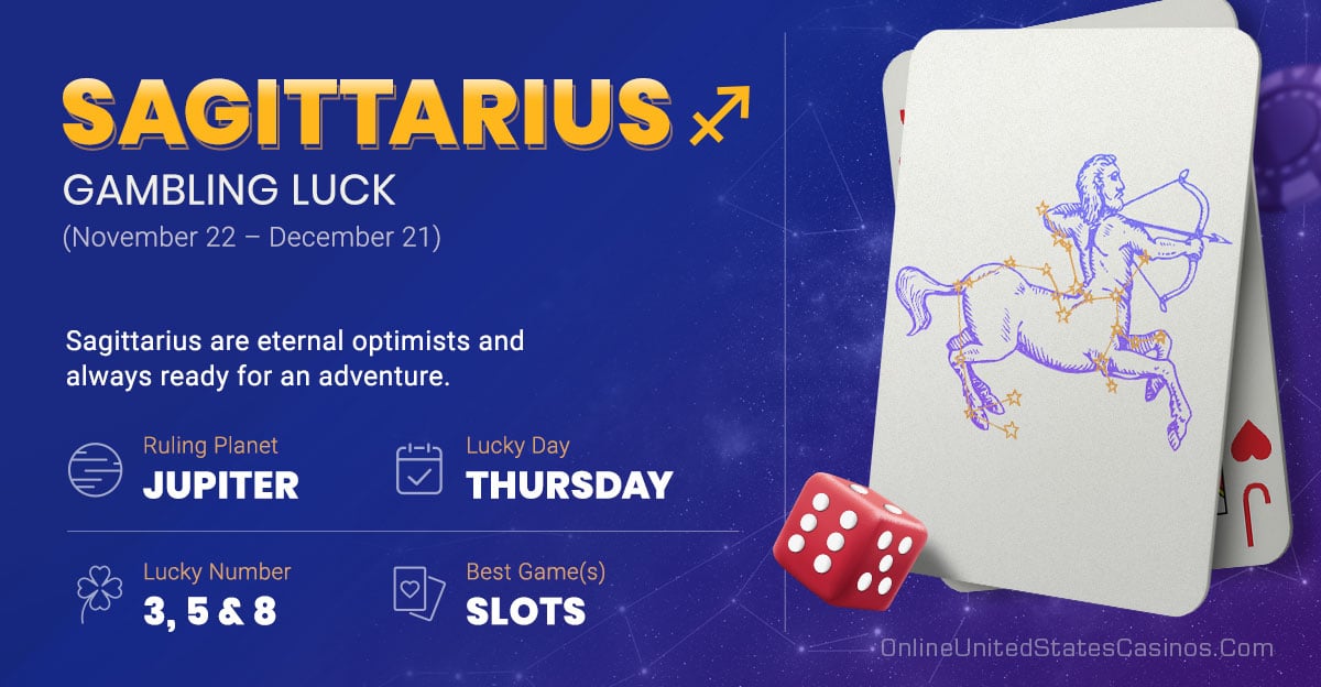 Sagittarius Gambling Horoscope Infographic