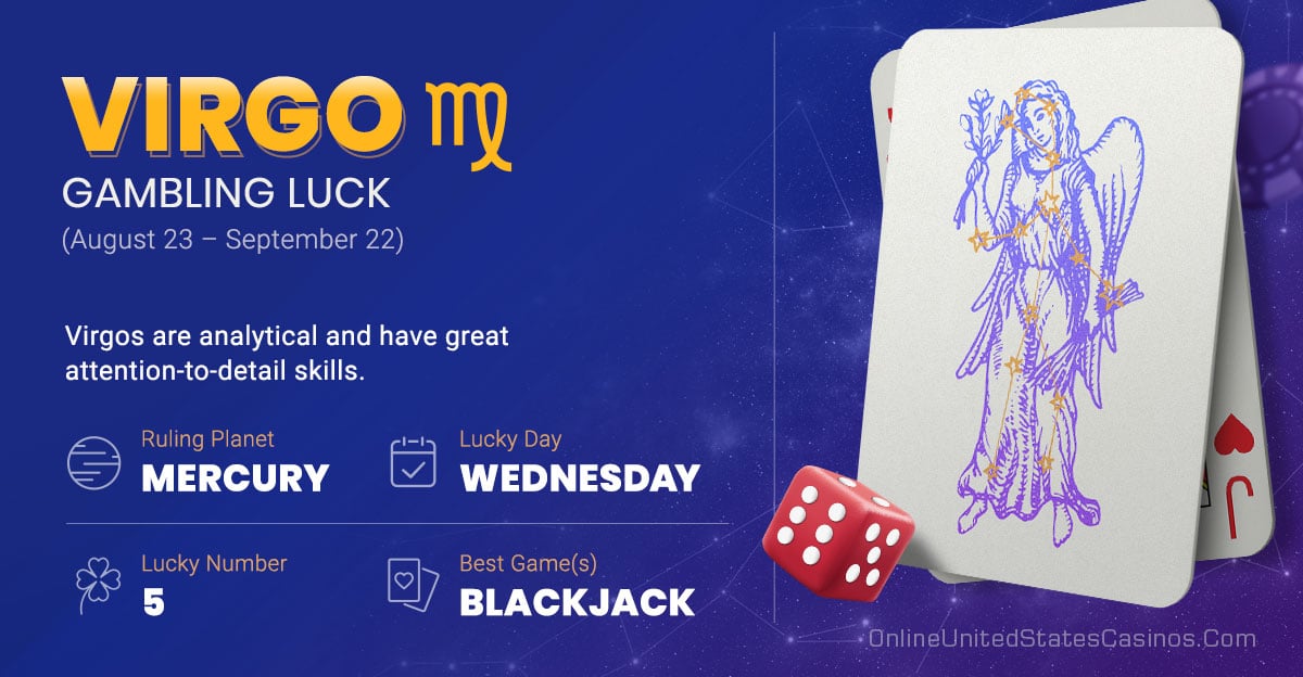 Virgo Gambling Horoscope Infographic