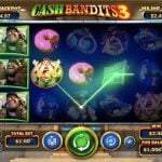 Cash Bandits 3 Slot Game Board Win