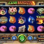 Cash Bandits Slot Game Board