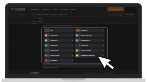 Choosing MyBookie Deposit Method Desktop