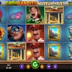 Cash Bandits Museum Heist Slot Game Play Screenshot