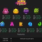 Alien Fruits Slot Instructions Screenshot