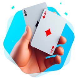 Hand With Cards Icon