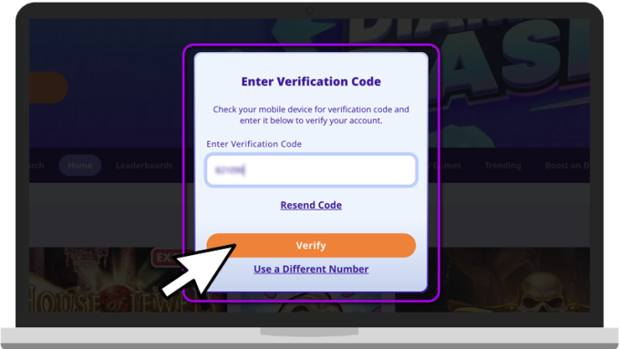 High 5 Casino Account Creation Step Five Image