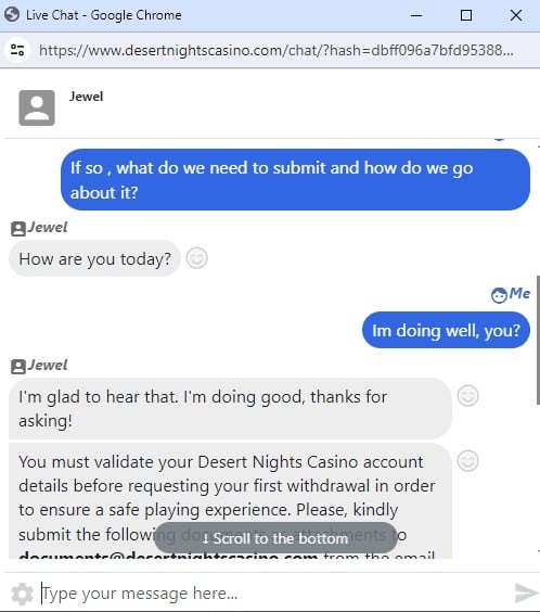 desert nights customer service 2