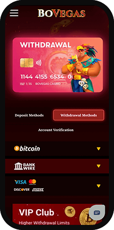 BoVegas Casino Banking Withdrawal