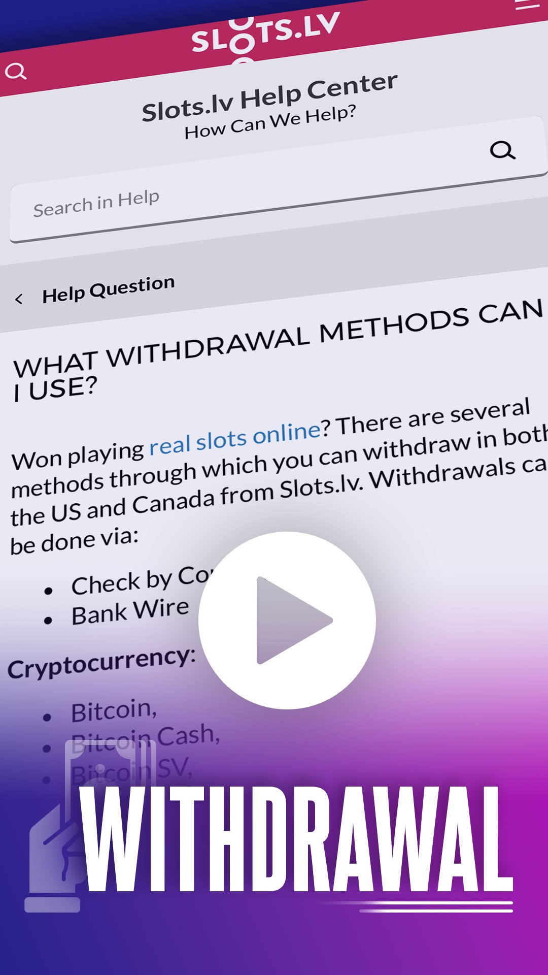 SlotlsLV withdrawals video thumbnail