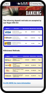 Las Vegas USA Banking Page Mobile