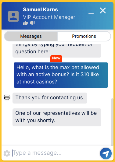 Slot Madness Customer Support Chat 02