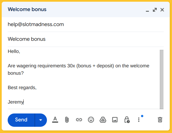 Slot Madness Customer Support Mail