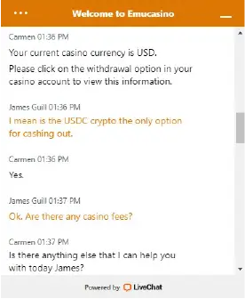 Emu Casino Support 4